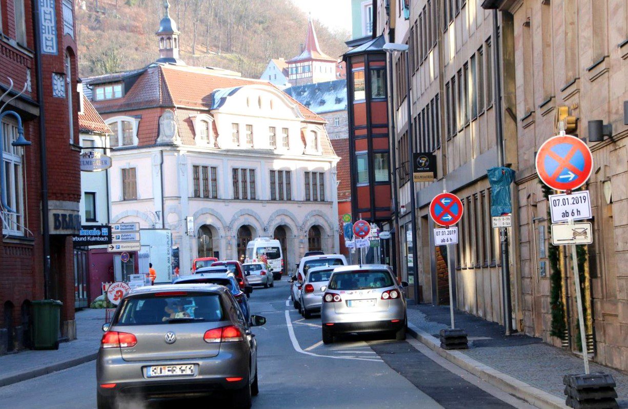 the reconstruction of klostergasse in kulmbach begins on monday